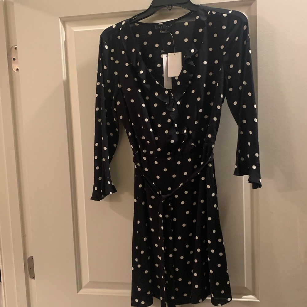 Sanctuary dress black and white dots. Small. NWT